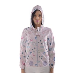 Space Women s Hooded Windbreaker by nateshop