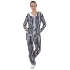 Abstract-black White (1) Women s Tracksuit by nateshop