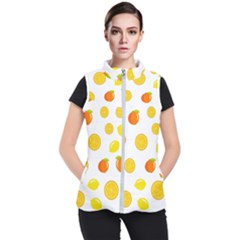 Fruits,orange Women s Puffer Vest by nateshop