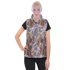 Marble Pattern Texture Rock Stone Surface Tile Women s Button Up Vest by Ravend