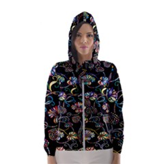 Floral Women s Hooded Windbreaker by nateshop