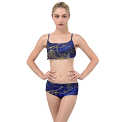 Constellation Horse Dolphin Layered Top Bikini Set by Wegoenart