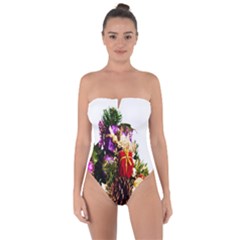 Christmas Decorations Tie Back One Piece Swimsuit by artworkshop