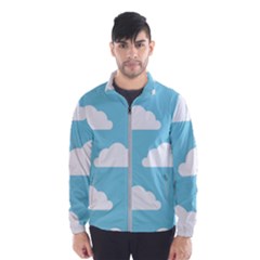 Clouds Blue Pattern Men s Windbreaker by ConteMonfrey