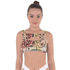 Puzzle Abstract Drawing Mysterious Bandaged Up Bikini Top by Wegoenart