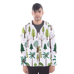 Chrismas Tree Greeen  Men s Hooded Windbreaker by nateshop