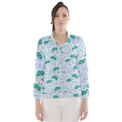 Flower Pattern Wallpaper Seamless Women s Windbreaker by Ravend