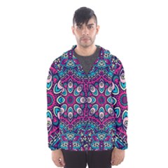 Purple, Blue And Pink Eyes Men s Hooded Windbreaker by ConteMonfrey