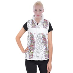 Neurodivergent Creative Smart Brain Women s Button Up Vest by Wegoenart