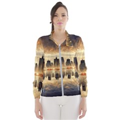 Manhattan Skyline Sunset Nyc Women s Windbreaker by Wegoenart