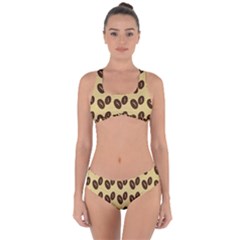 Coffee Beans Criss Cross Bikini Set by ConteMonfrey