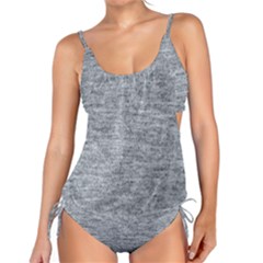 Gray Vintage Denim Like Tankini Set by ConteMonfrey