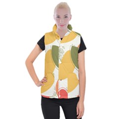 Multi Color Pattern Women s Button Up Vest by designsbymallika