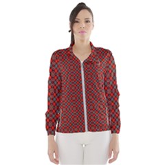 Red Diagonal Plaids Women s Windbreaker by ConteMonfrey