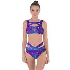 Realistic Night Sky With Constellation Bandaged Up Bikini Set  by Wegoenart