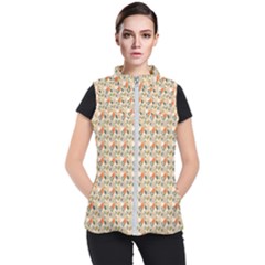 Abstract Pattern Women s Puffer Vest by designsbymallika