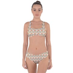 Abstract Pattern Criss Cross Bikini Set by designsbymallika