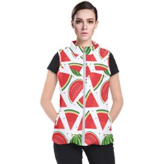 Watermelon Cuties White Women s Puffer Vest by ConteMonfrey