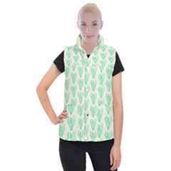 Watercolor Seaweed Women s Button Up Vest by ConteMonfrey