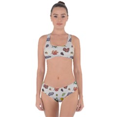 Autumn Fall Animals Nature Season Criss Cross Bikini Set by Wegoenart