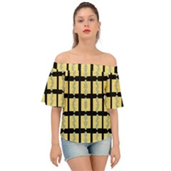 Stay Cool With Bloom In Decorative Off Shoulder Short Sleeve Top by pepitasart