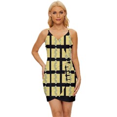 Stay Cool With Bloom In Decorative Wrap Tie Front Dress by pepitasart