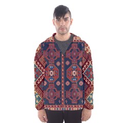 Armenian Old Carpet  Men s Hooded Windbreaker by Gohar