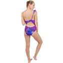 Galaxy Now Frilly One Shoulder Swimsuit View2