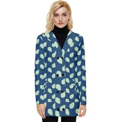 Blue Pines Blue Button Up Hooded Coat  by ConteMonfrey