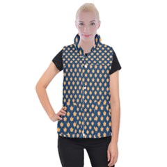 Oh Canada - Maple Leaves Women s Button Up Vest by ConteMonfrey