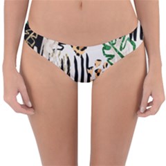 Modern Jungle Reversible Hipster Bikini Bottoms by ConteMonfrey