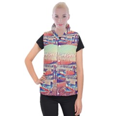Boats On Lake Garda Women s Button Up Vest by ConteMonfrey