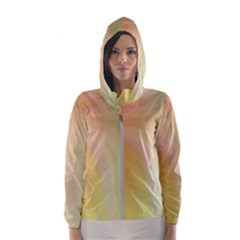 Gradient Orange, Green - Colors Fest Women s Hooded Windbreaker by ConteMonfrey