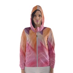 Gradient Orange, Purple, Pink Women s Hooded Windbreaker by ConteMonfrey