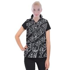 Skeletal Fractals Women s Button Up Vest by MRNStudios