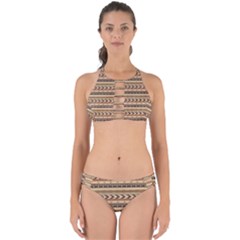 Christmas Textur 04 Perfectly Cut Out Bikini Set by artworkshop