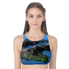 Mountain Landscape Rocky Rocks Geology Scenic Tank Bikini Top by danenraven