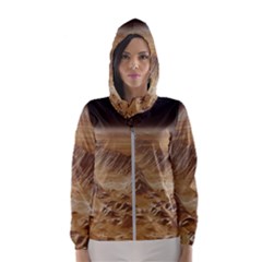 Mars Crater Planet Canyon Cliff Nasa Astronomy Women s Hooded Windbreaker by danenraven