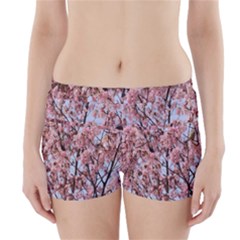 Japanese Sakura Background Boyleg Bikini Wrap Bottoms by artworkshop