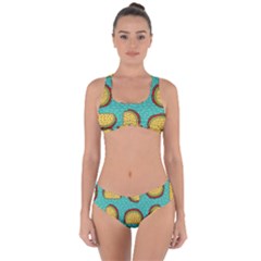 Taco-drawing-background-mexican-fast-food-pattern Criss Cross Bikini Set by Pakemis