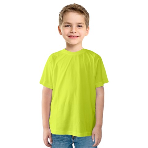 Color Luis Lemon Kids  Sport Mesh Tee by Kultjers