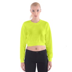 Color Luis Lemon Cropped Sweatshirt by Kultjers