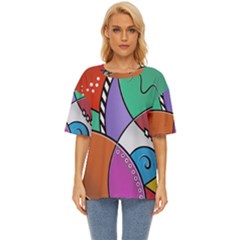 Modern Art Oversized Basic Tee by gasi