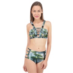 Forest Wood Nature Lake Swamp Water Trees Cage Up Bikini Set by Uceng