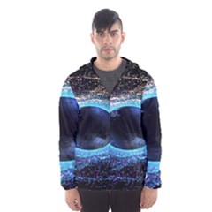 Digitalgalaxy Men s Hooded Windbreaker by Sparkle