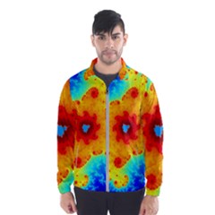 Fractal Starfish Mandelbrot Blue Men s Windbreaker by Ravend