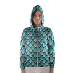 Scales Backdrop Texture Women s Hooded Windbreaker by artworkshop