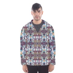 Multicolored Ornate Decorate Pattern Men s Hooded Windbreaker by dflcprintsclothing