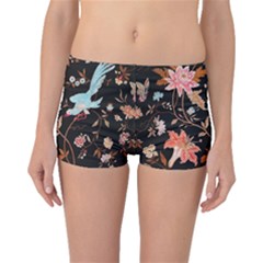 Vintage Floral Pattern Boyleg Bikini Bottoms by Valentinaart