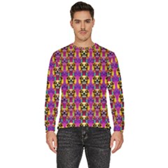 Cute Small Dogs With Colorful Flowers Men s Fleece Sweatshirt by pepitasart